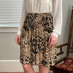 Sunny Leigh Animal Print Pull On Skirt, Size S